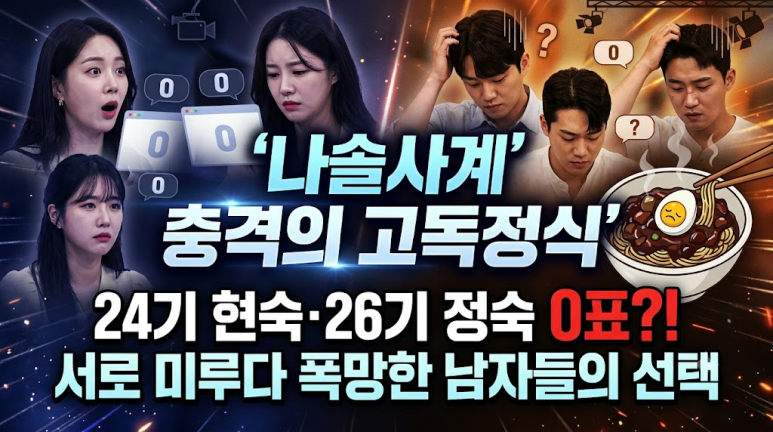 눈치싸움만 하다 둘 다 고독정식? 현숙-정숙이 놓친 타이밍