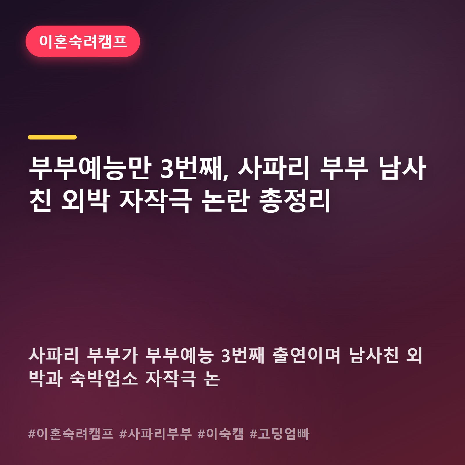 세 번 나온 부부의 세 번째 폭탄, 사파리 부부 자작극 사건 파헤치기